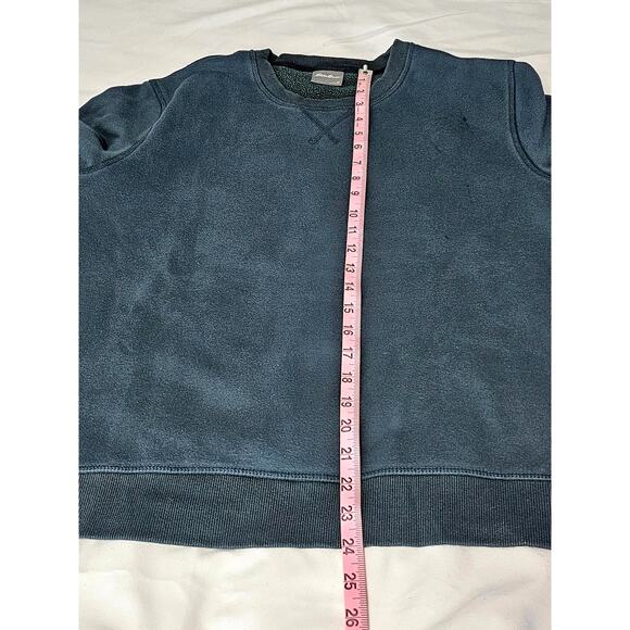 EDDIE BAUER MEN’S CREWNECK SWEATSHIRT – DARK TEAL – SIZE M – COTTON BLEND - Picture 10 of 11